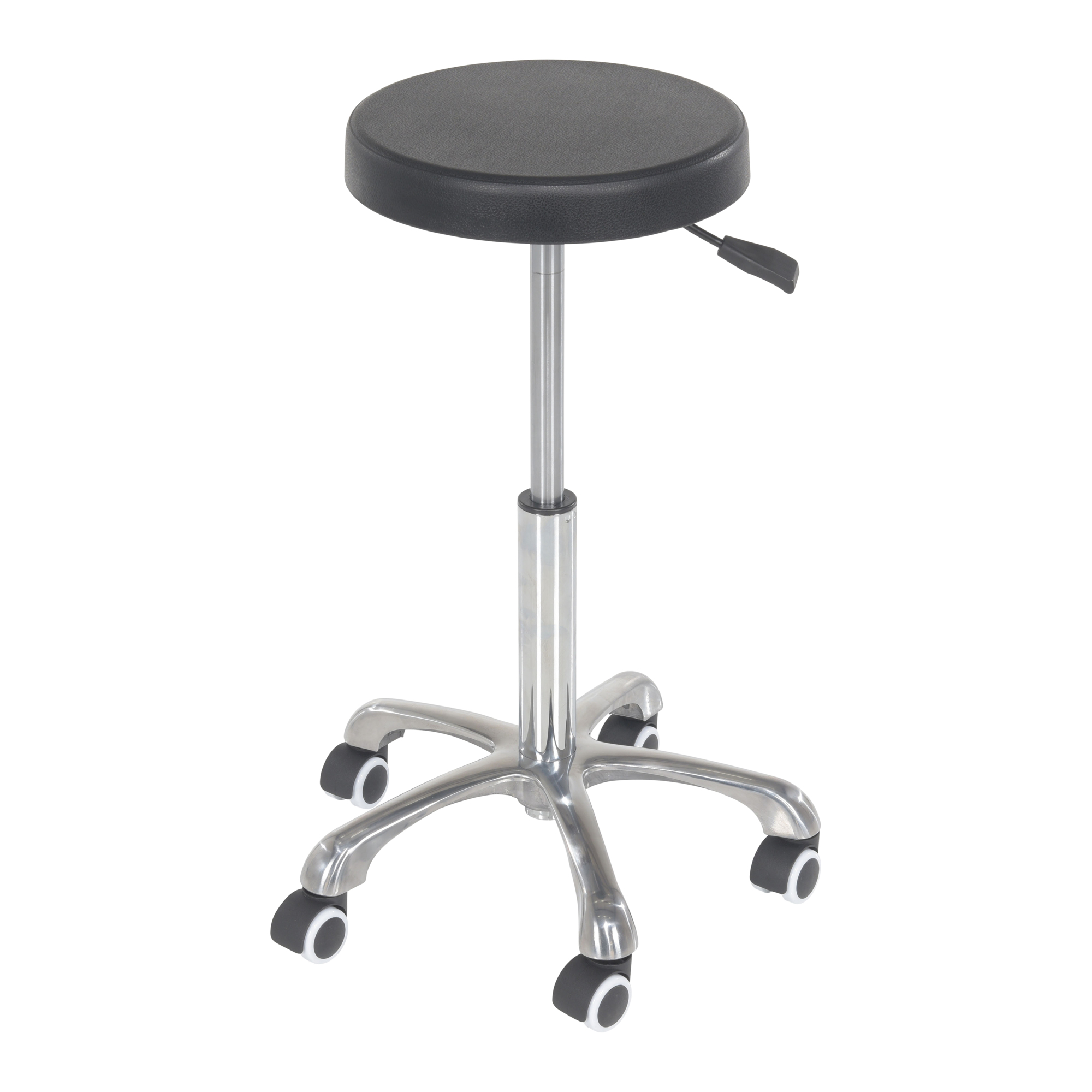 Vestil Ergonomic Sitting Work Stool - Adjustable 19in. to 27in., Polyurethane Seat, Swivel Casters, Model# ESE-WS-1927